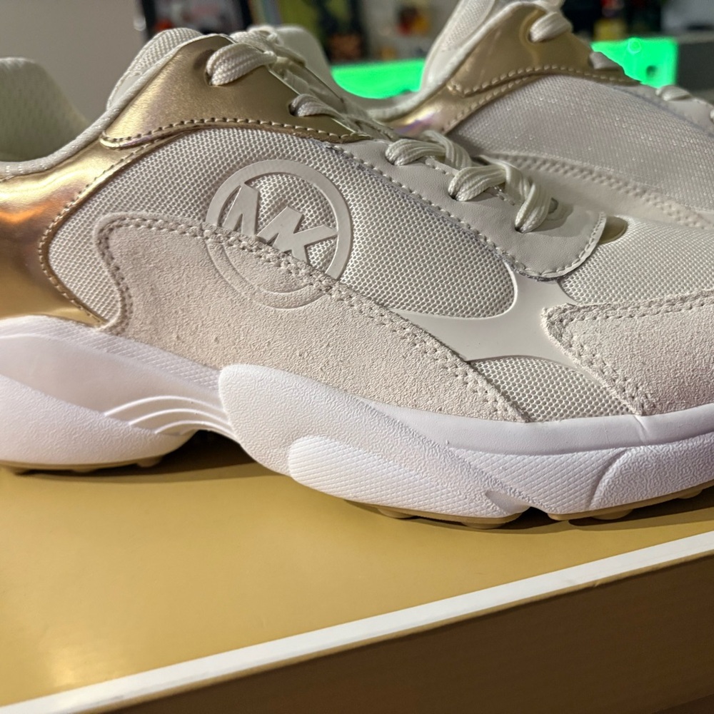 Michael Kors Pale Gold Sami Trainer